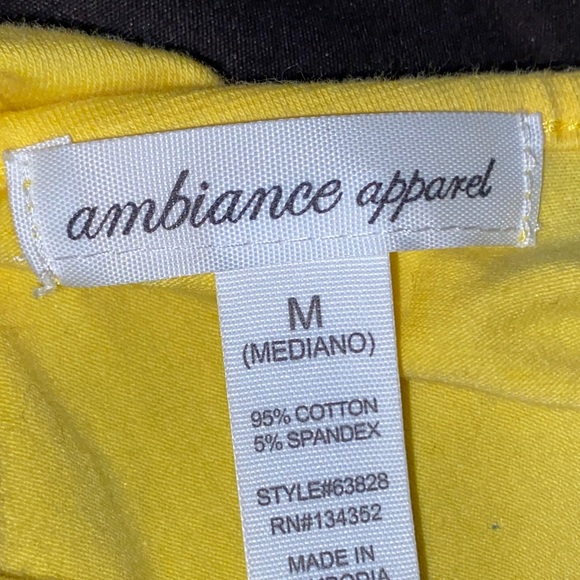 Yellow twisted back crop top - Picture 4 of 4